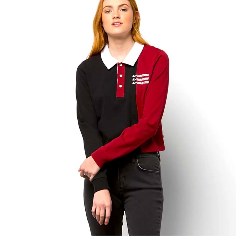 Vans Superspeedee Polo Collared Long Sleeve Shirt‎